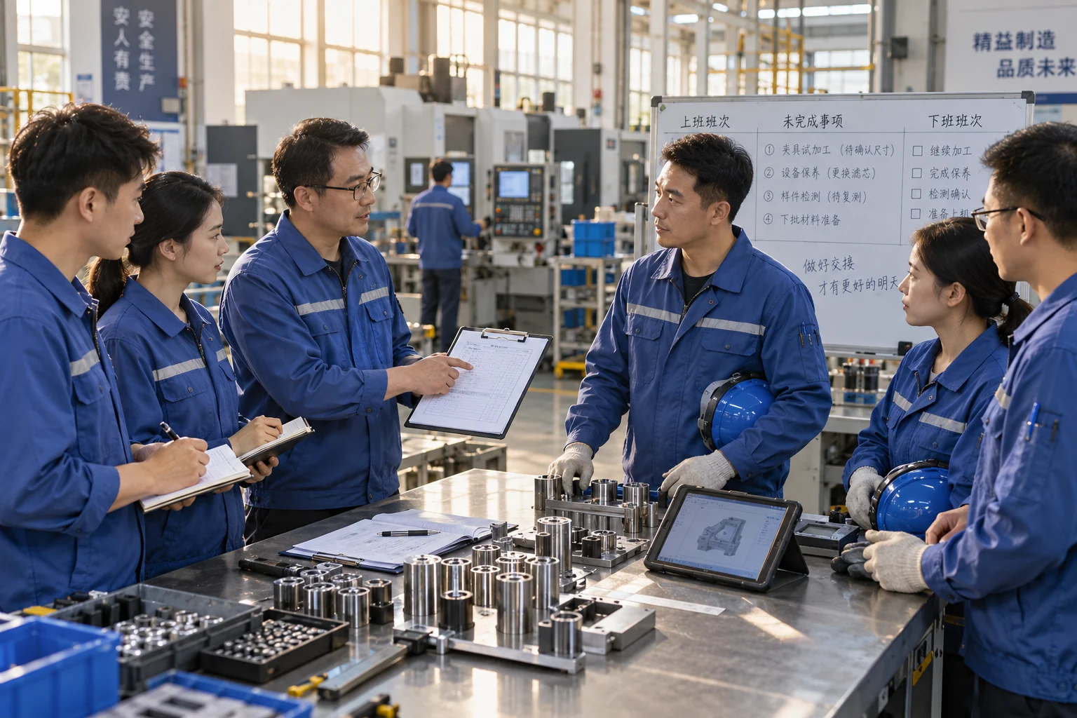 换班交接，MES需要记录哪些未完成事项